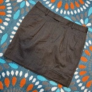 GAP Women’s size 12 Lined Brown Pleated Pockets Belt Loops Business EUC Skirt